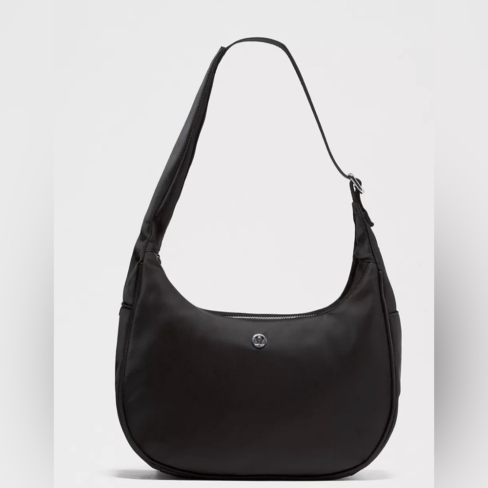 lululemon City Essentials Black Shoulder Bag, Small